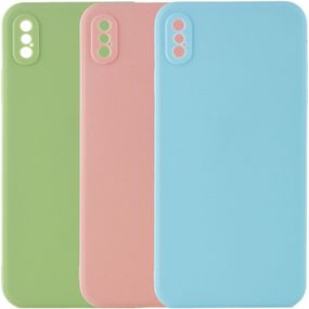 Силіконовий чохол Candy Full Camera для Apple iPhone X / XS (5.8")