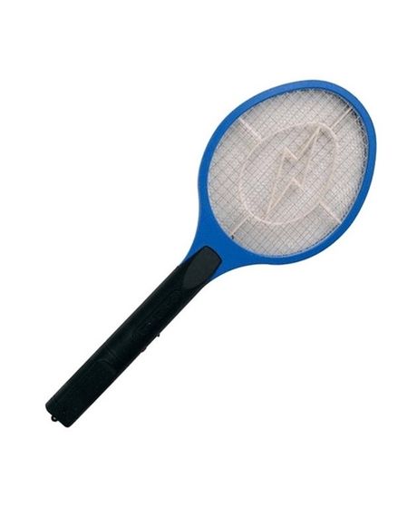 Электрическая мухобойка Rechargeable Mosquito-hitting Swatter трехслойная аккумуляторная Черно-синий | Зображення 1