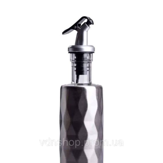 Пляшка для олії з дозатором 300 мл скляна пляшка для оливкової та соняшникової олії HP-1361 | Зображення 3