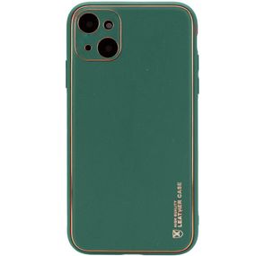 Шкіряний чохол Xshield для Apple iPhone 14 Plus (6.7") Зелений / Army green