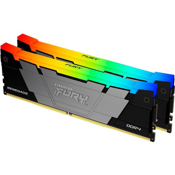Модуль пам'яті для комп'ютера DDR4 32GB (2x16GB) 3600 MHz Fury Renegade RGB Kingston Fury (ex.HyperX) (KF436C16RB12AK2/32) | Зображення 1