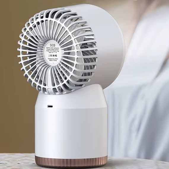 Настільний вентилятор SL09 з водяним охолодженням 3600 mAh White | Зображення 1