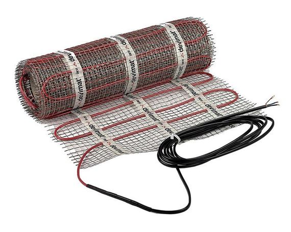 Мат нагревательный DEVIcomfort 150T, 2х жильный, 1.5кв.м, 206W, 0.5х3м, 230V (140F1744)