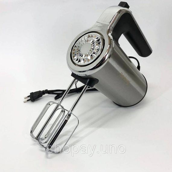 Миксер ручной электрический Rainberg RB-1012 600W Нержавейка, ручной миксер для кухни, мощный миксер | Зображення 6