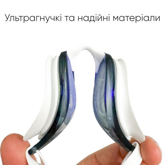 Очки для плавания Renvo Alat Pro Уни Anti-fog Белый Синий OSFM (2SG610-0306) | Зображення 2