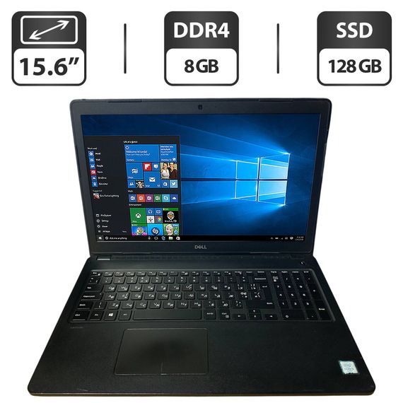 Ноутбук Б-клас Dell Latitude 3580 / 15.6" (1366x768) TN / Intel Core i5-6300U (2 (4) ядра по 2.4 - 3.0 GHz) / 8 GB DDR4 / 128 GB SSD / Intel HD Graphics 520 / WebCam б/в