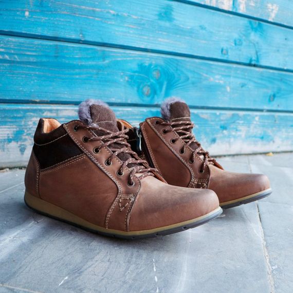 Теплі зимові кросівки 41 42 43 розмір. Черевики з натурального нубуку!