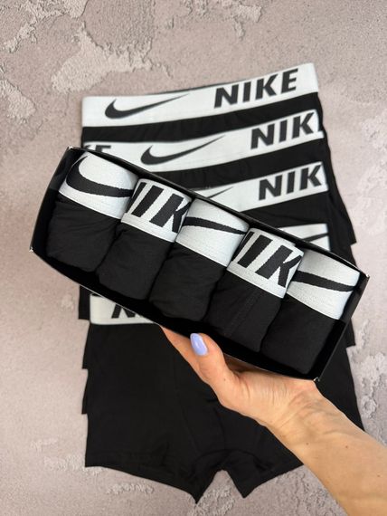 Чоловічий набір трусів 5 шт Nike колір чорний | Зображення 3
