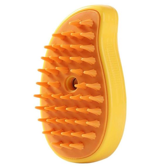 Паровая щетка для вычесывания шерсти собак и кошек, с USB, AD-2220, Желтый / Расческа для котов и собак с | Зображення 2