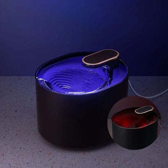 Автоматическая поилка для животных фонтан Q-System Pets Water Fountane фильтрация воды, питание от USB Черный | Зображення 5
