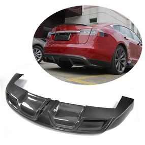 Задний диффузор V1 (2012-2016, Карбон) для Tesla Model S 2016- гг