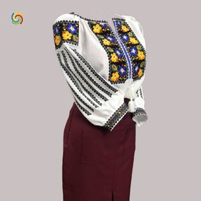 Рубашка Украинская вышиванка 226211 цвет белый размер XХL/3XL