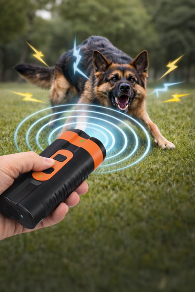 Мощный отпугиватель Anti Dog Bark антилай с фонариком Type-C / Портативный ультразвуковой отпугиватель собак | Зображення 3
