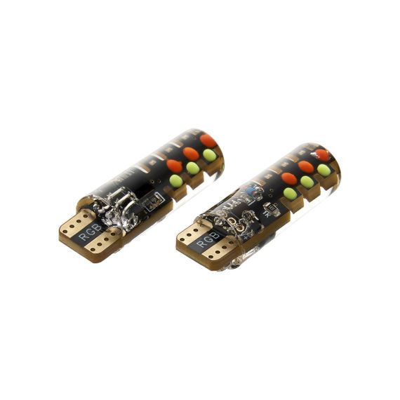 Комплект світлодіодних ламп TBS T10-COB-12RGB з пультом ДК | Зображення 2