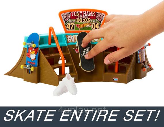 Hot Wheels Skate Stadium Playset Трек Хот Вилс Скейт-стадион, Первая тренировка Оригинал | Зображення 3