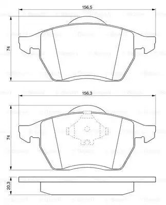 Гальмівні колодки дискові FORD Galaxy/SEAT Alhambra/VW Sharan -00, BOSCH (0986494003) | Зображення 6