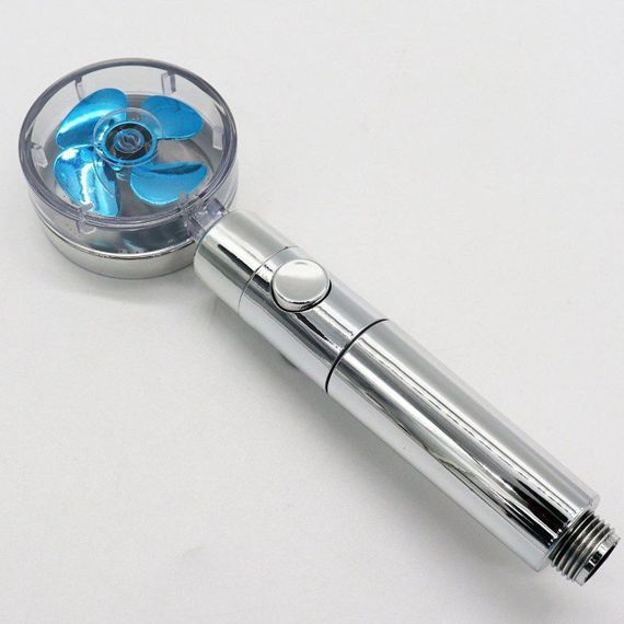 Душова насадка турболейка з турбонаддувом 360 градусів, колір Рандом / Водозберігаюча насадка на душ / Лійка насадка для душу з | Зображення 7