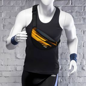 Сумка-бананка Sport мужская/женская спортивная 32×16 см с расширителем поясная сумка или сумка через плечо (3755)