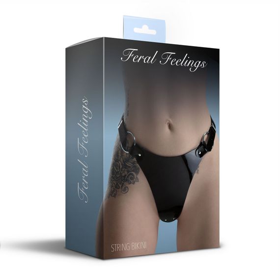 Трусики класичні Feral Feelings - String Bikini Black | Зображення 1
