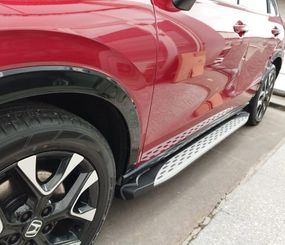 Бокові пороги Shining V1 (2 шт., Алюміній) для Honda eNS1 2022- рр