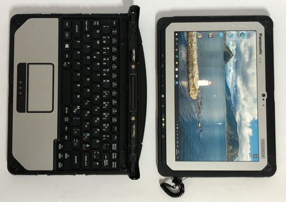 Защищенный нетбук-трансформер Panasonic Toughbook CF-20 MK2 / 10.1" (1920x1200) IPS Touch / Intel Core i5-7Y57 (2 (4) ядра по 1.2 - 3.3 GHz) / 8 GB DDR3 / 256 GB SSD / Intel HD Graphics 615 / WebCam / Win 10 Pro б/у + Подарок Флеш-накопитель Kingston 64GB | Зображення 6