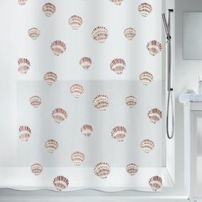 Шторка для ванної та душу Spirella Shell 180x200 см, водовідштовхувальна PEVA, 10.15239