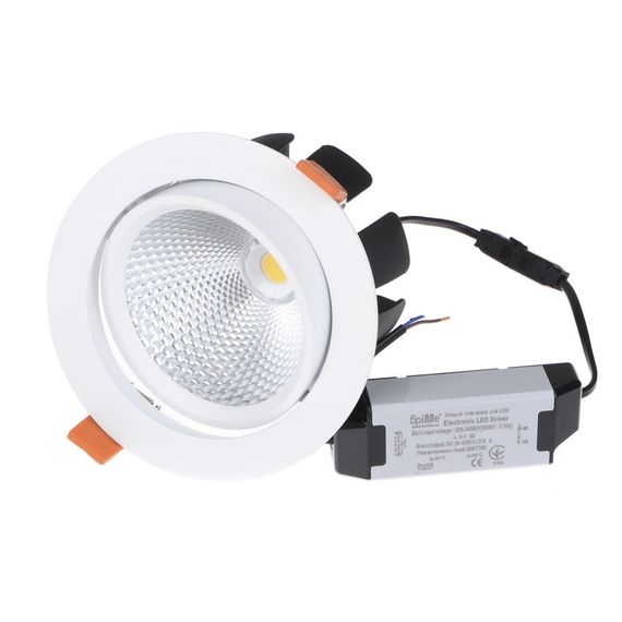 Светильник потолочный LED врезной  LED-38/20W COB WW DL | Зображення 1