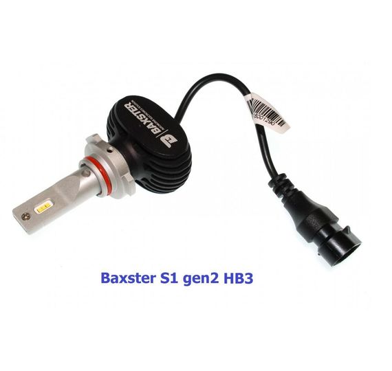 Комплект LED ламп BAXSTER S1 gen2 HB3 6000K 4000lm с радиатором | Зображення 1