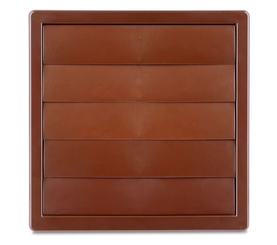 Вентиляційна решітка з регульованням АirRoxy KzZR 170x170 коричнева (02-332)