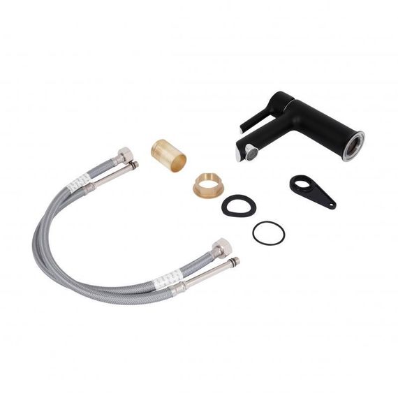 Смеситель для раковины Qtap Grand QTGRABCR001F Chrome/Black | Зображення 6