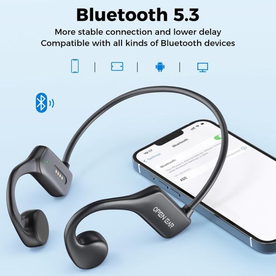 Навушники AHEYE з кістковою провідністю, водонепроникні IP68, з MP3-плеєром 32 ГБ для плавання | Зображення 7