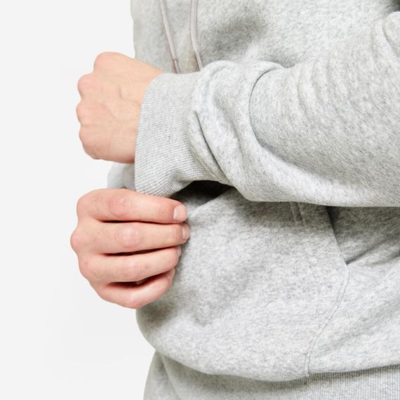 Світшот чоловічий з капюшоном сірий - 2XL. | Зображення 4