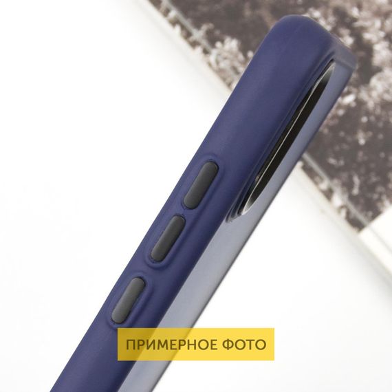 Чехол TPU+PC Lyon Frosted для Oppo A60 4G Navy Blue | Зображення 5
