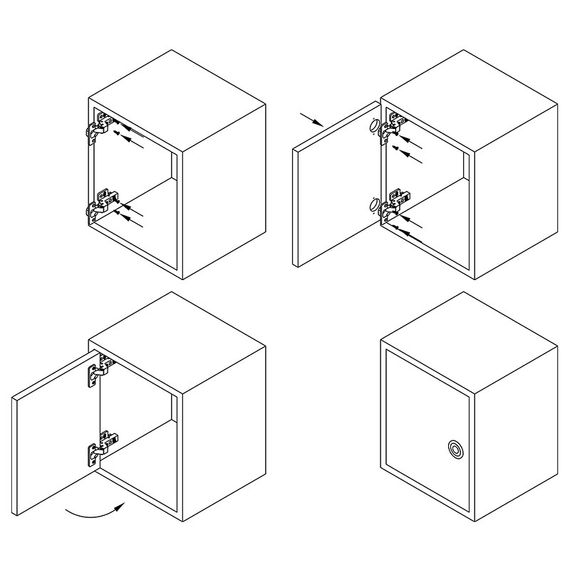 Мебельная накладная петля (Ø35 мм) DC 110, прочная и надежная | Зображення 3