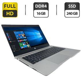 Ноутбук HP ProBook 445 G7 / 14" (1920x1080) IPS / AMD Ryzen 5 4500U (6 ядер по 2.3 - 4.0 GHz) / 16 GB DDR4 / 240 GB SSD / AMD Radeon Graphics / WebCam б/в