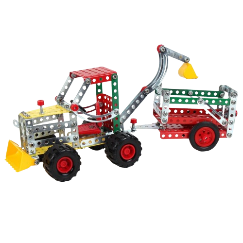 Іграшка Конструктор Трактор з причепом металевий Технок 4876