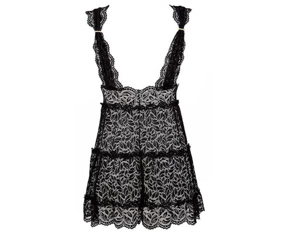 Кружевная сорочка Bracli Lolita Черная M | Зображення 1