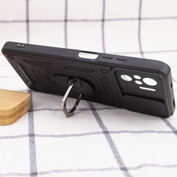 Ударостійкий чохол Camshield Serge Ring для Xiaomi Redmi Note 10 / Note 10s / Poco M5s Чорний | Зображення 4