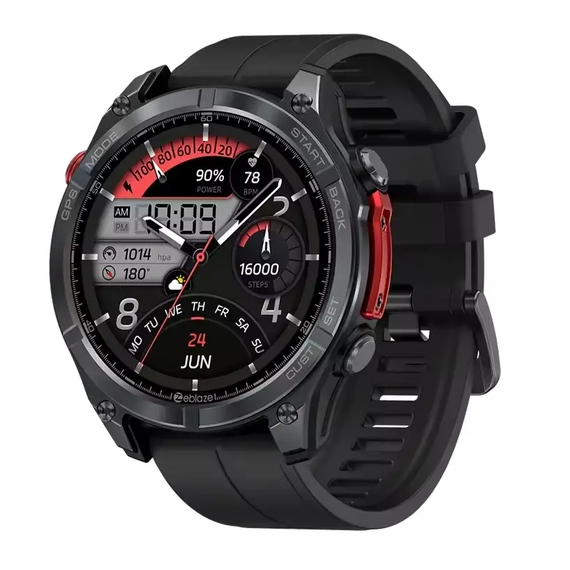 Смарт-годинник Zeblaze Stratos 4 з GPS AMOLED 1.43,5 ATM, Gorilla Glass, MIL-STD-810H