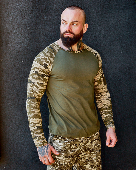 Кофта Лонгслив Пиксель камуфляж S XL | Зображення 1