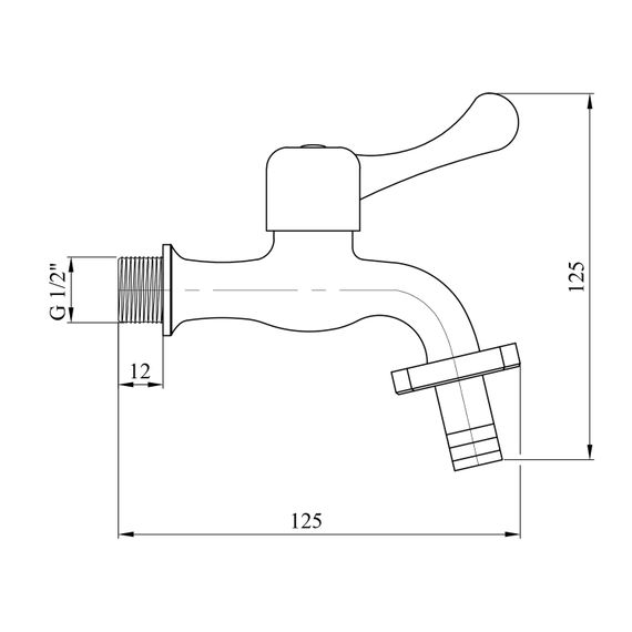 Кран для поливу Agua Toledo-C099 1/2'' ЗР (CV018621) | Зображення 1