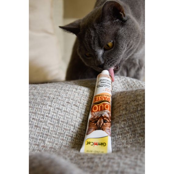 Паста GimCat DUO PASTE Anti-hairboll malt with cheese для котів з чутливим травленням усіх порід мальт та сир 50г | Зображення 3