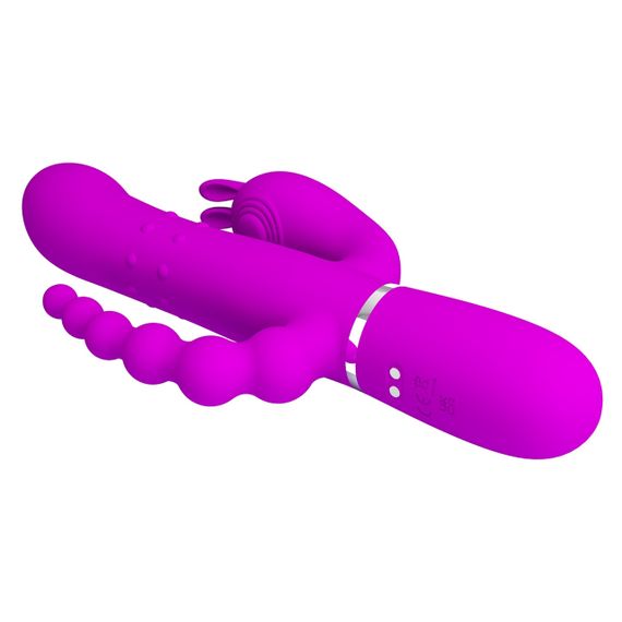 Вібромасажер з анальним та кліторальним стимулятором Pretty Love - Cammy Purple Twinkled Tenderness, BW-500036 Sex Aura | Зображення 6