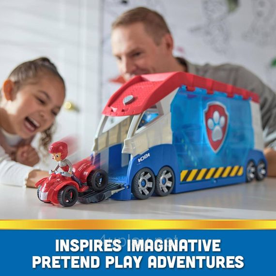 Щенячий патруль Патрулевоз трансформер із фігуркою Райдера зі світлом і звуками Spin Master Paw Patrol | Зображення 3