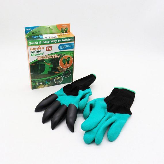 Садові рукавички з кігтями GARDEN GLOVES / Рукавиці для садівництва та городу / Водонепроникні гумові рукавички для саду | Зображення 9
