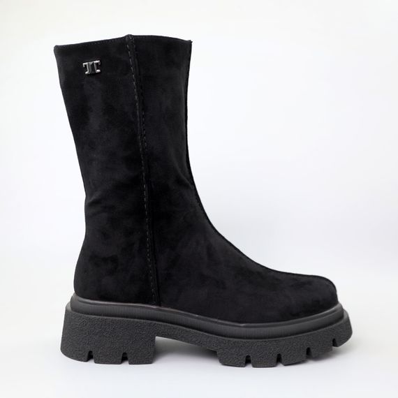 Черевики жіночі хутро 590712 Чорні 36 38 40