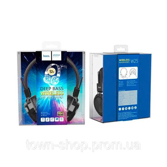 Беспроводные Bluetooth наушники HOCO W25, Black, Blister | Зображення 3