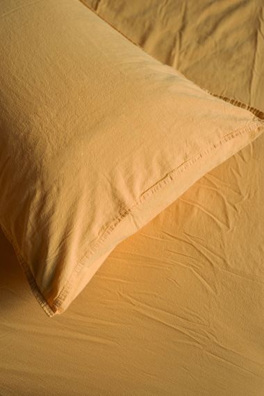 Комплект постільної білизни SoundSleep Stonewash Adriatic євро 200х220 см гірчиця (93288781) | Зображення 4