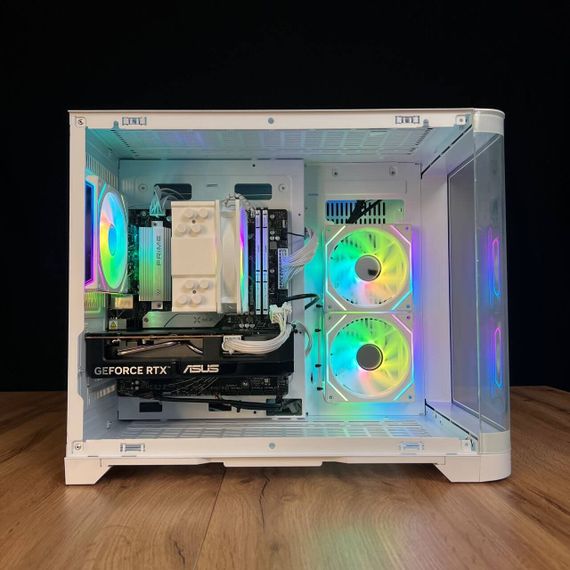Збірка на замовлення: ігровий ПК GameMax Hype-M White Tower / AMD Ryzen 5 7500F (6 (12) ядер по 3,7 - 5,0 ГГц) / 32 ГБ DDR5 / 1000 ГБ SSD M.2 / nVidia GeForce RTX 5060, 8 ГБ GDDR7, 128-bit / 650 Вт | Зображення 6