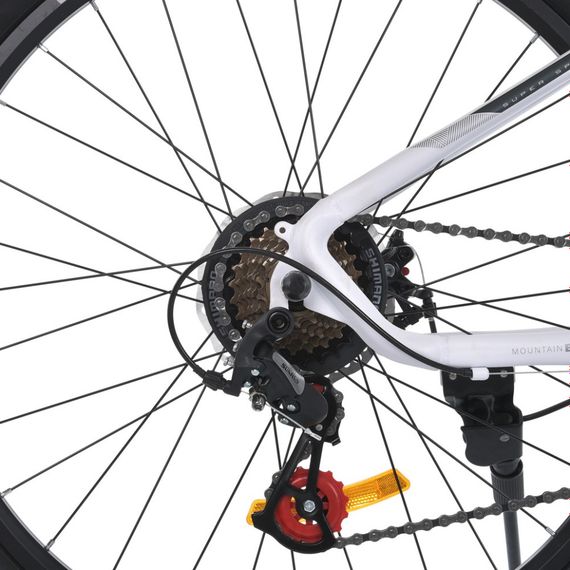 Велосипед SKD75 MTB 2605-2, 26 дюймів, сталева рама 16 Sunrun 24SP білий | Зображення 3